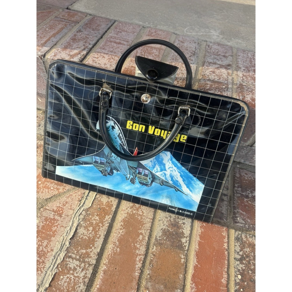 Vintage 1960s Bon Voyage Boys Toy Storage Case Flomo R trademark